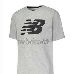 NWOT Boy’s New Balance Kids Core Short Sleeve Tee Size Large Color Grey Heather